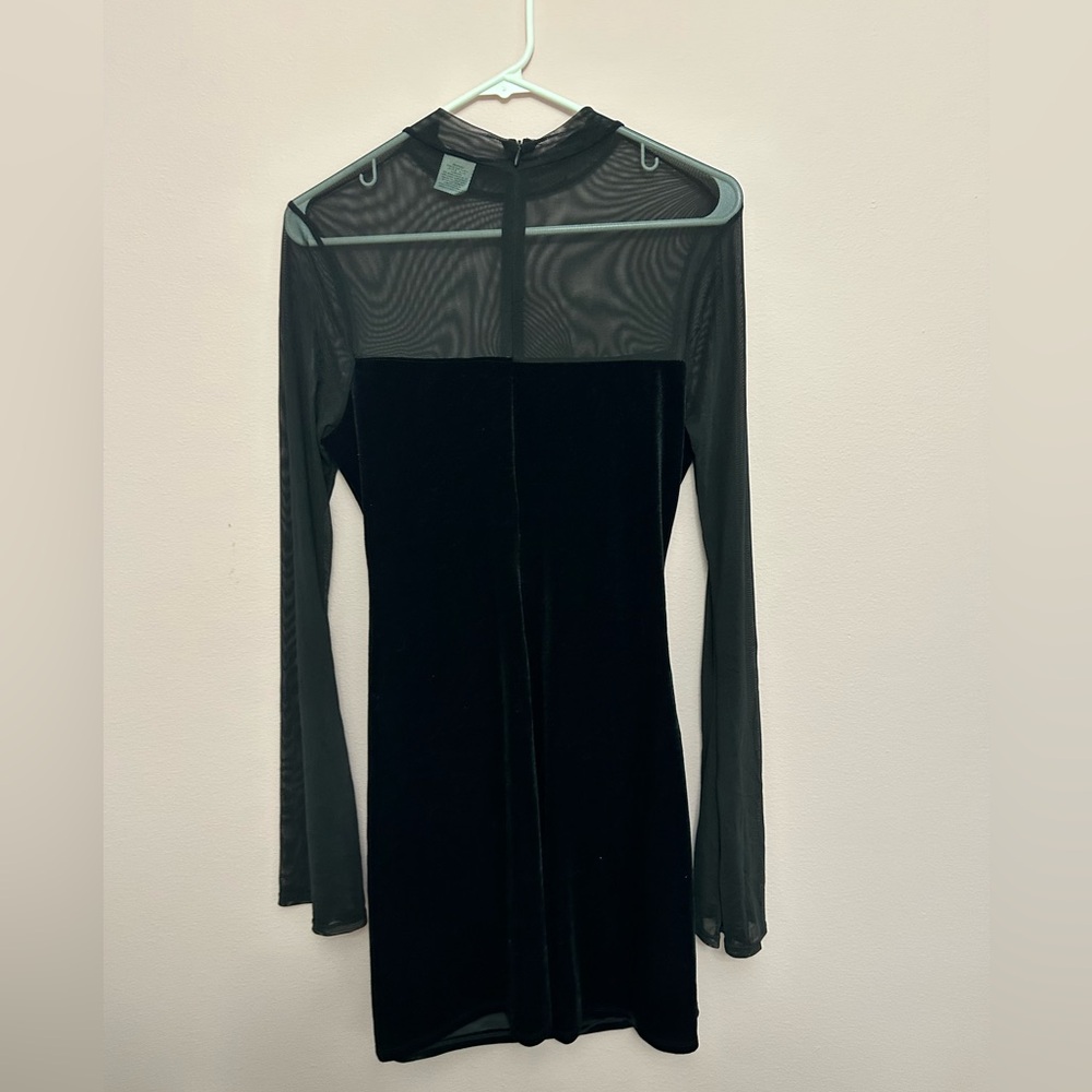 Wild Fable Black Sheer Dress - Picture 3 of 4
